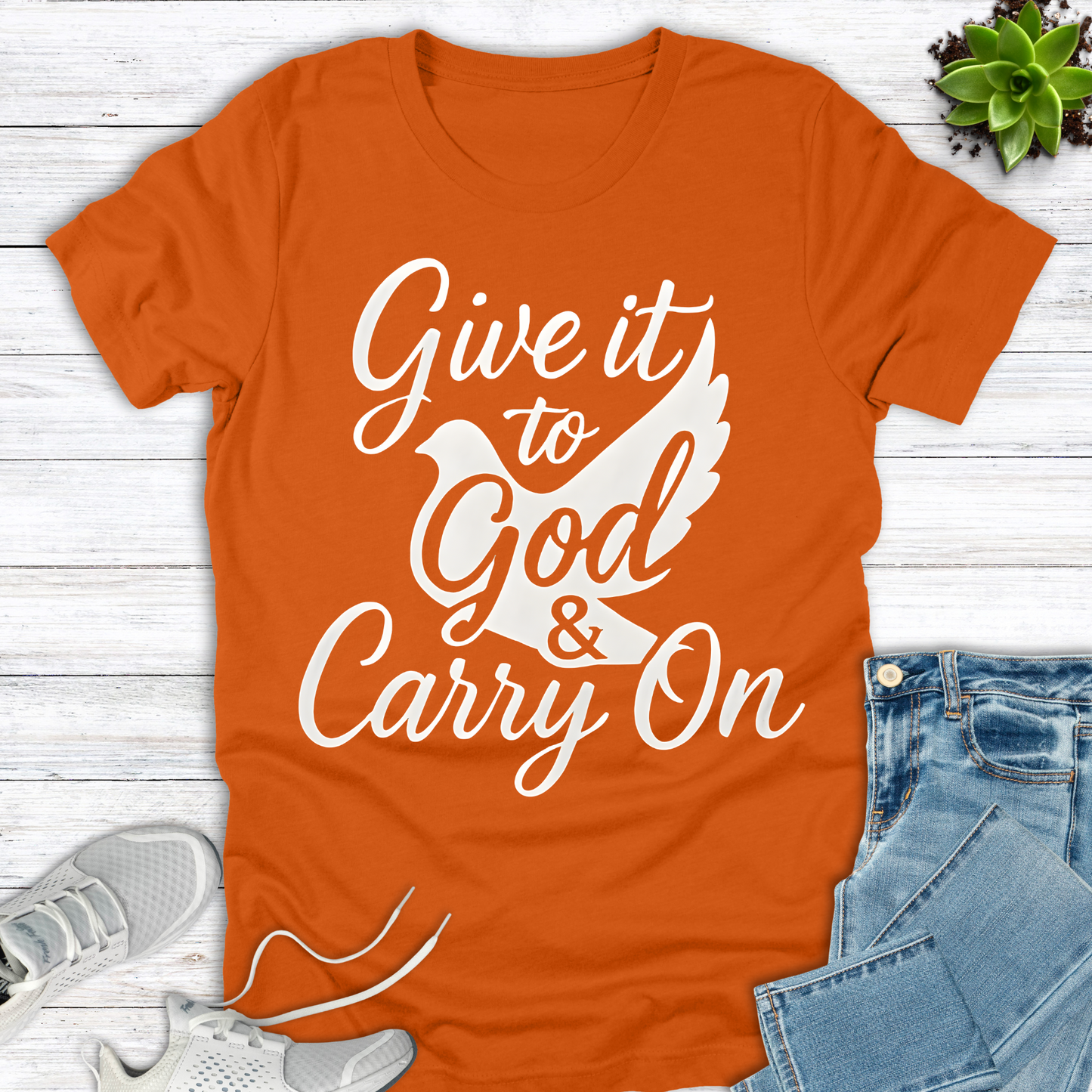 Give it to God & Carry On Dove T-Shirt