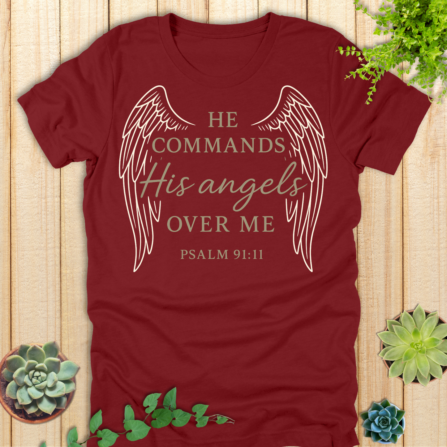 He Commands His Angels T-Shirt
