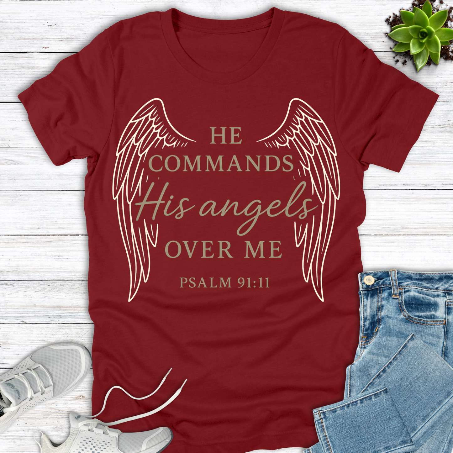 He Commands His Angels T-Shirt