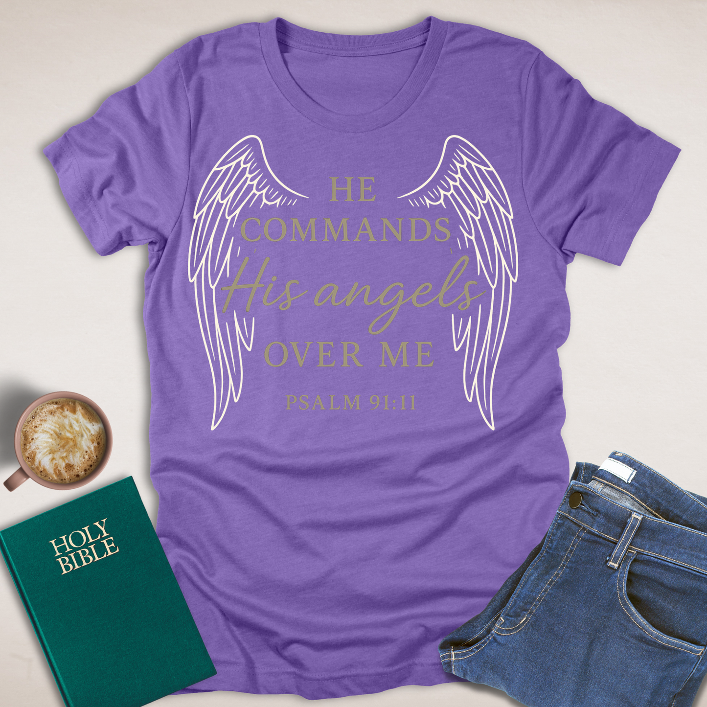 He Commands His Angels T-Shirt